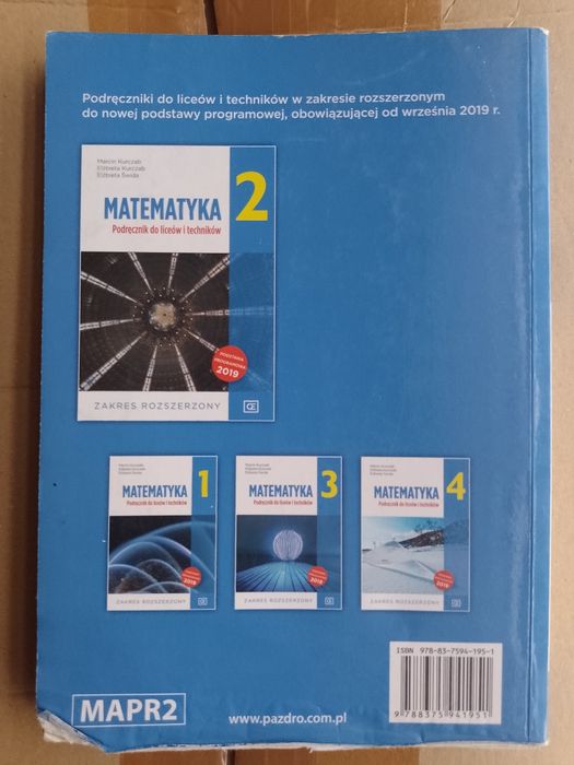 Podręcznik Matematyka 2 PAZDRO