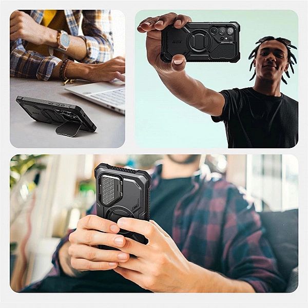 Etui Supcase IBLSN Armorbox Mag na Samsung Galaxy S25 Ultra - czarne
