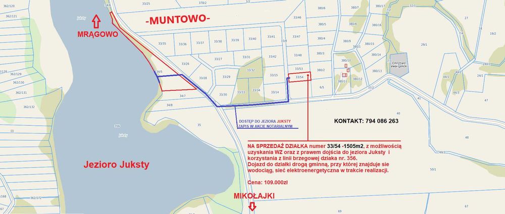 Działka w Muntowie