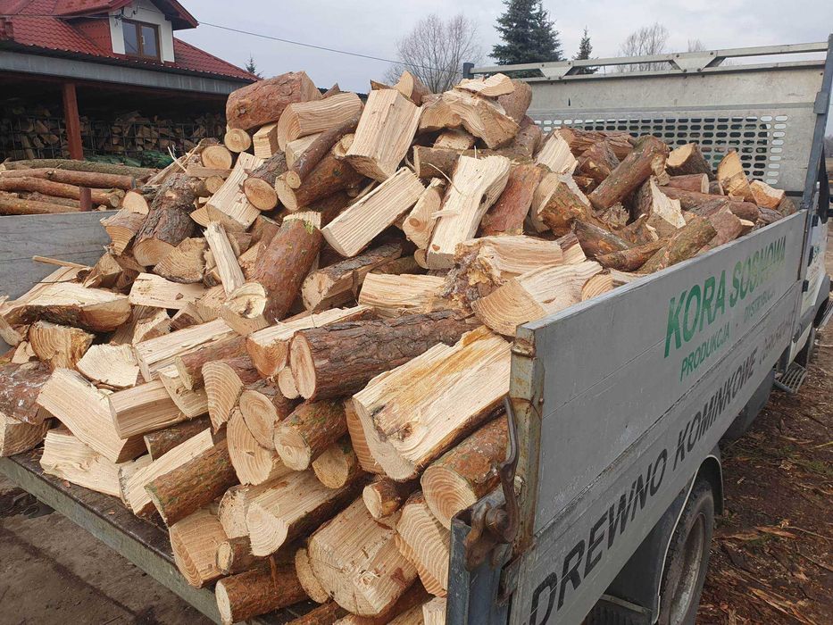 Drewno opałowe sosna, grube suche