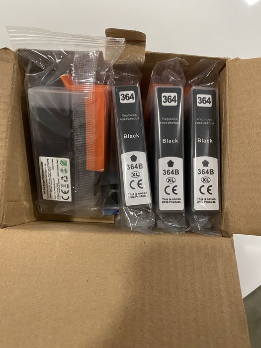 Tinteiros pretos para impressora HP 364XL