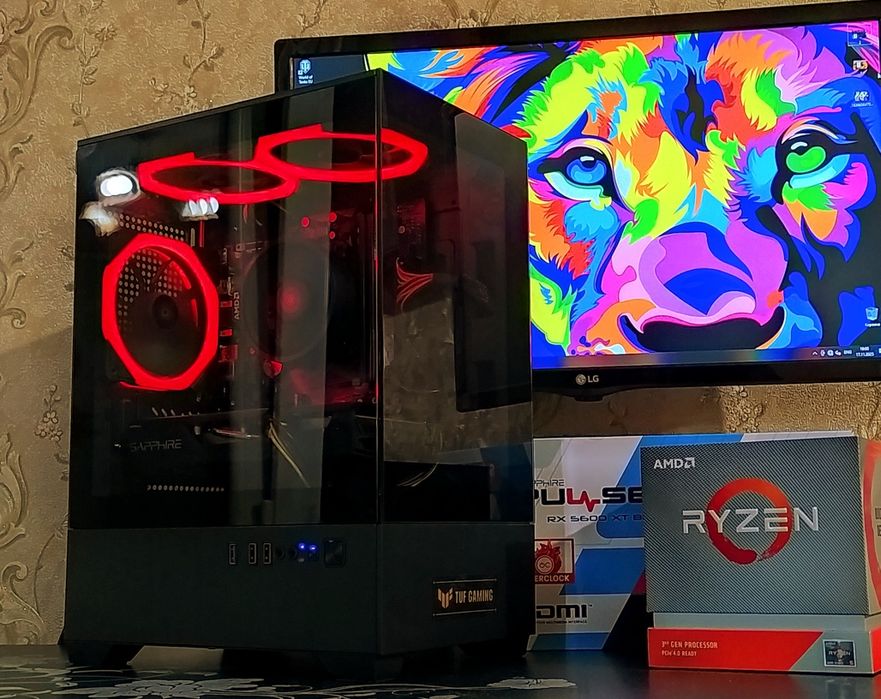 RX5600XT/ Ryzen 5 4500/ 16gb DDR4 SSD s-AM4 игровой компьютер