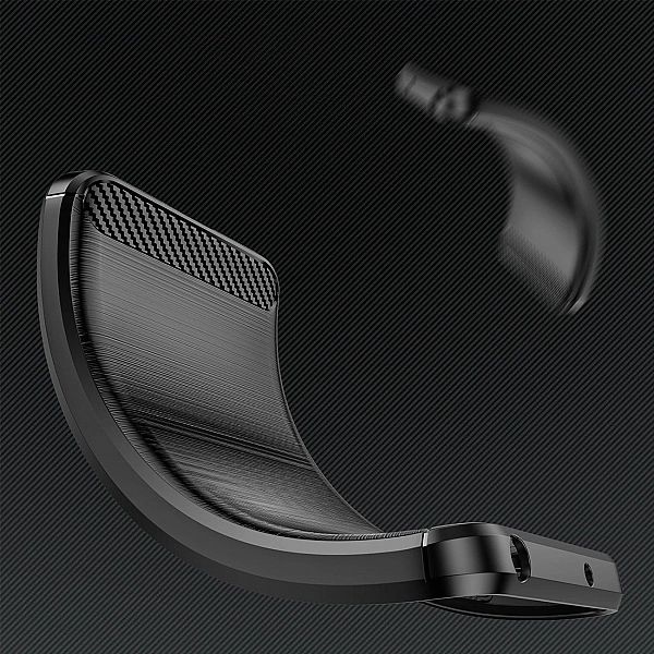 Carbon Case etui Motorola Moto G13 elastyczny silikonowy karbonowy pok