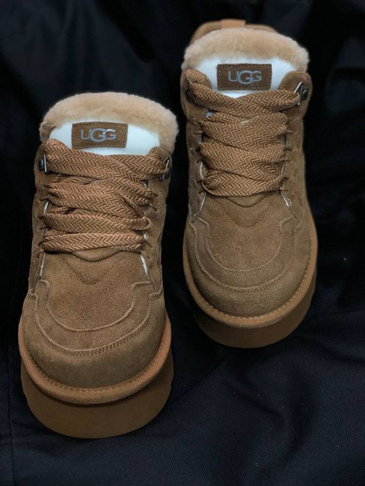 Кросівки UGG lowmel жіночі зимові на хутрі натуральний замш