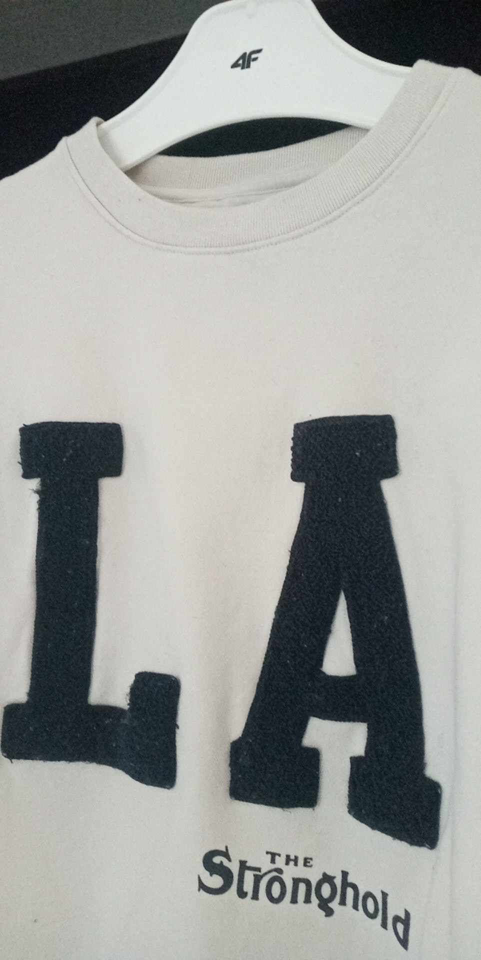 Bluza z logo Los Angeles w kolorze kości słoniowej XL