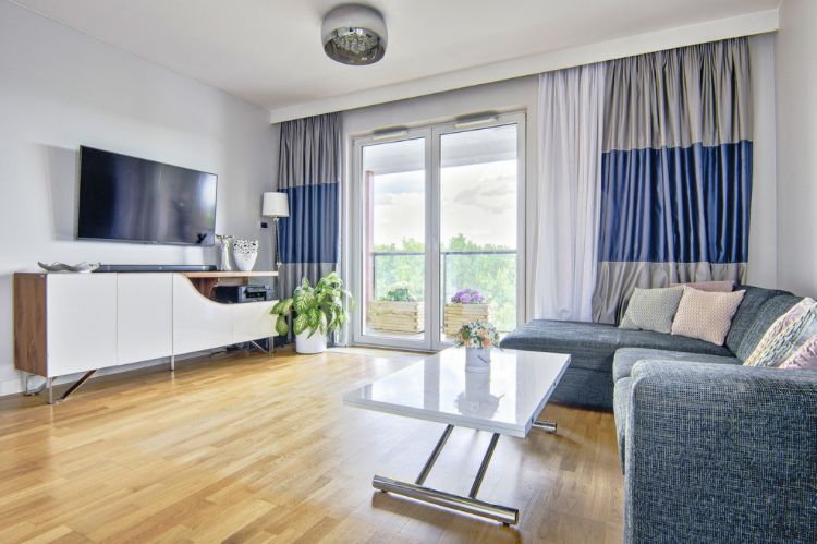 Okazja! -50% 2szt. Piękne morskie zasłony Glamour szyte na zamówienie