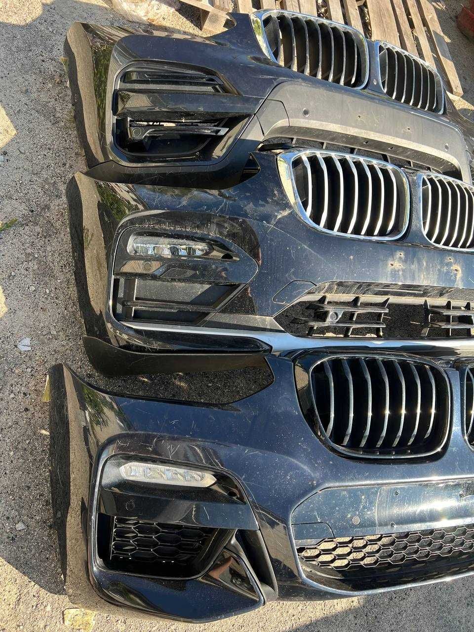 Бампер BMW X3 X4 G01 G02 Жалюзі БМВ Х3 Х4 Г01 Г02 Фари Решётка Радары