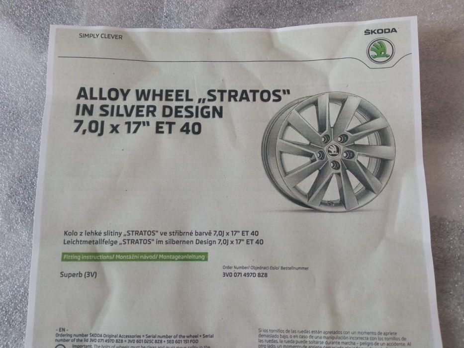 Felgi aluminiowe 17" 5x112 ET40 Skoda VW Audi Seat _4szt.