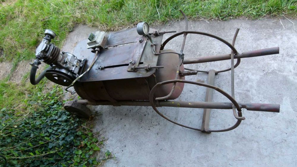 Sprężarka olejowa kompresor HS11.06 pompa zbiornik 50l samoróbka