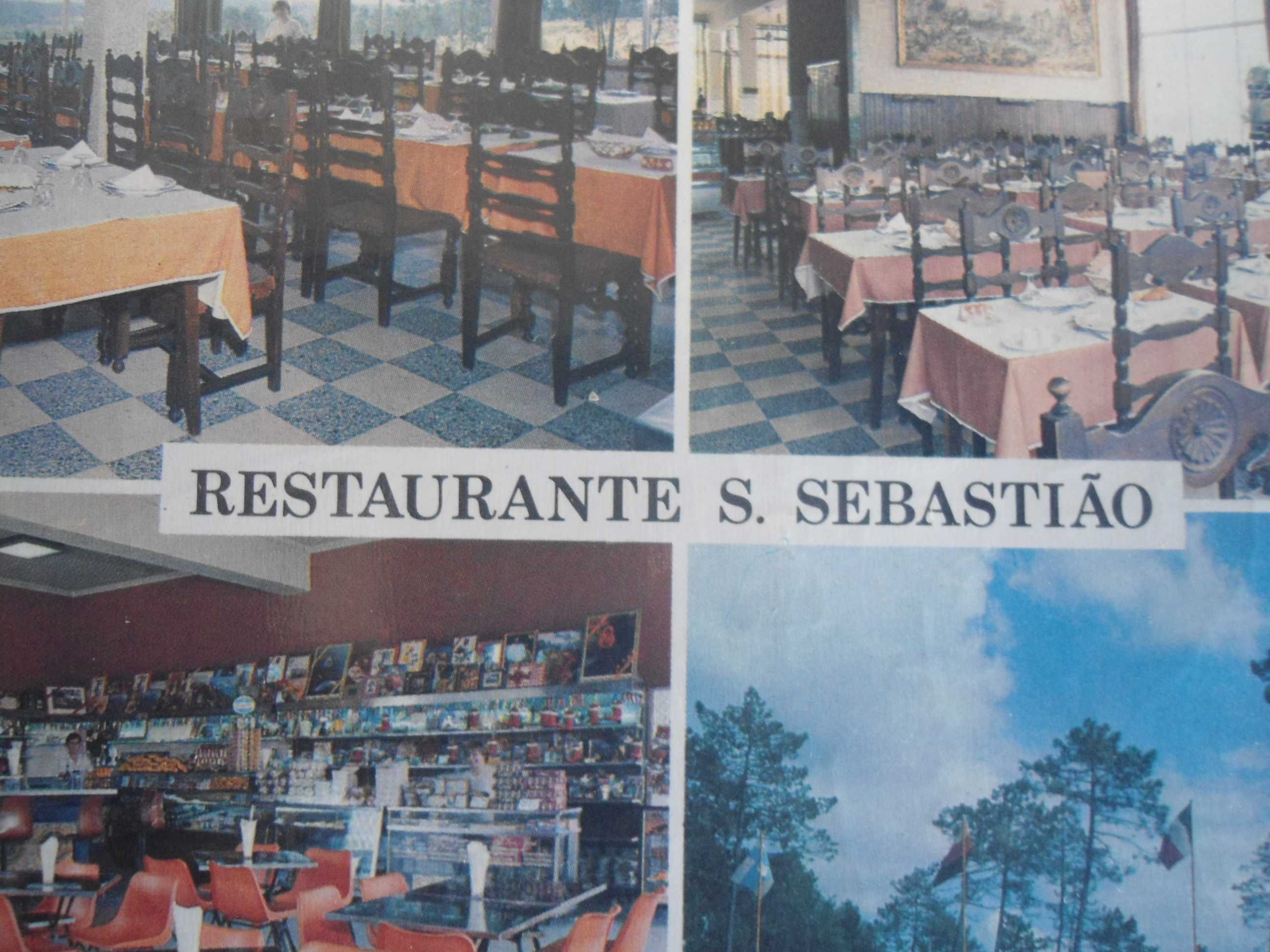 Postal anos 70 do restaurante S. Sebastião, em Pombal
