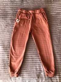 Spodnie dresowe karmelowe dla dziewczynki, rozmiar 110, Pepco