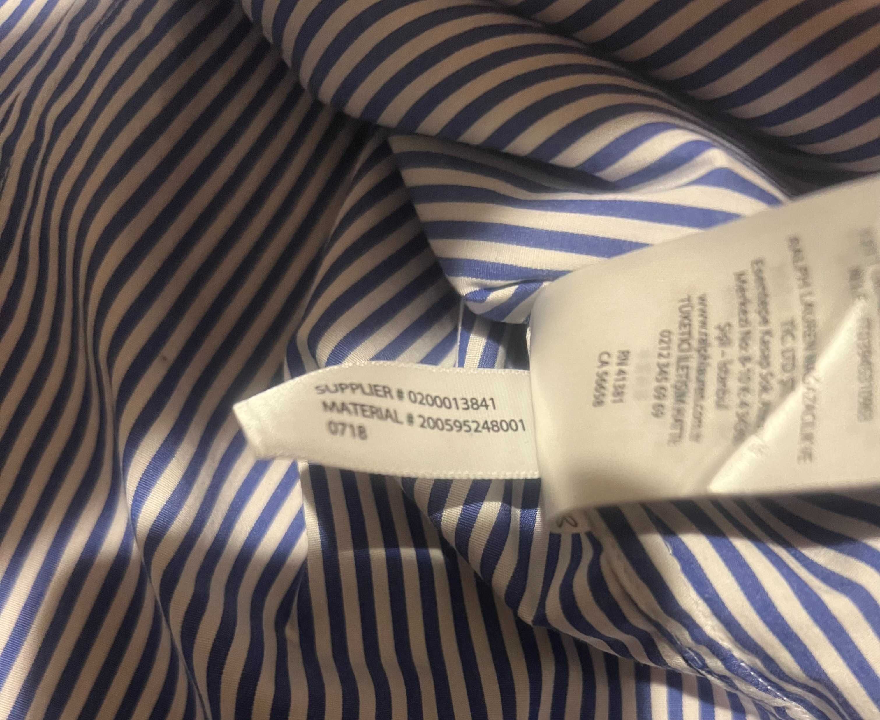 Стильная рубашка в полоску Ralph Lauren L/XL как новая!