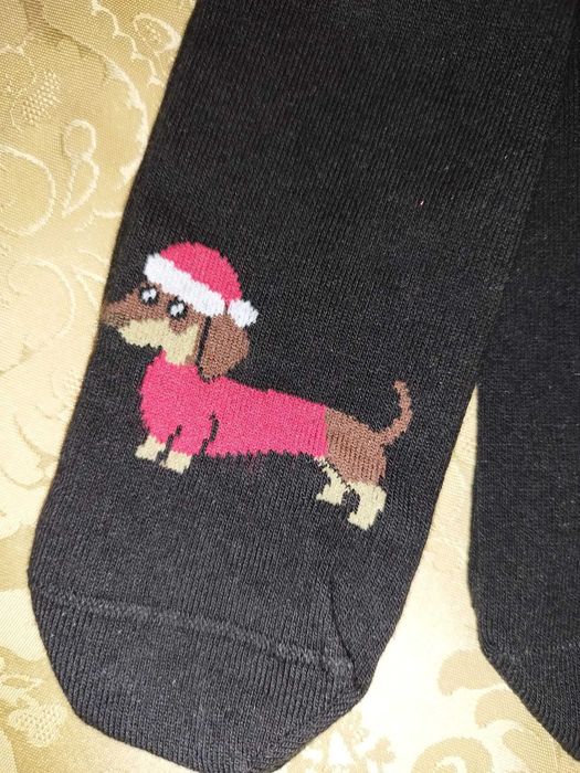 Nowe świąteczne skarpety w jamniki 39-42