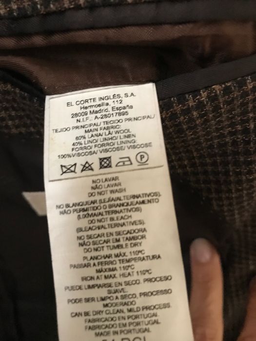 Blazer em Lã castanho