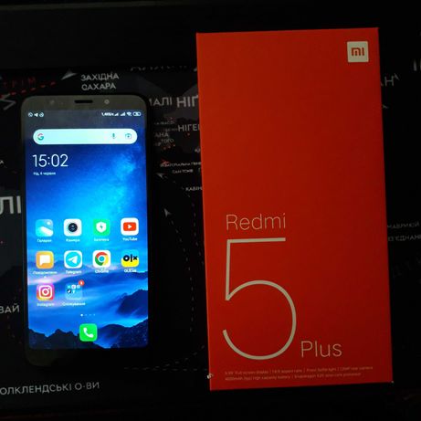 Чудовий оригінальний телефон Xiaomi Redmi 5 Plus 3/32GB Black