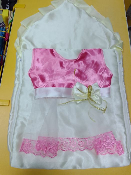 Летний конверт на выписку для девочки