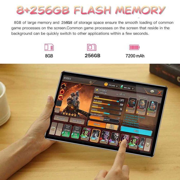 Планшет для ігор 8-256 ULTRA TAB PRO S/12 ядер/10"дюйм/2-sim/ Гаранiя