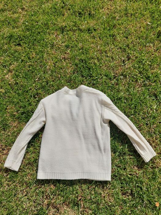 Cardigan branco 9-10 anos