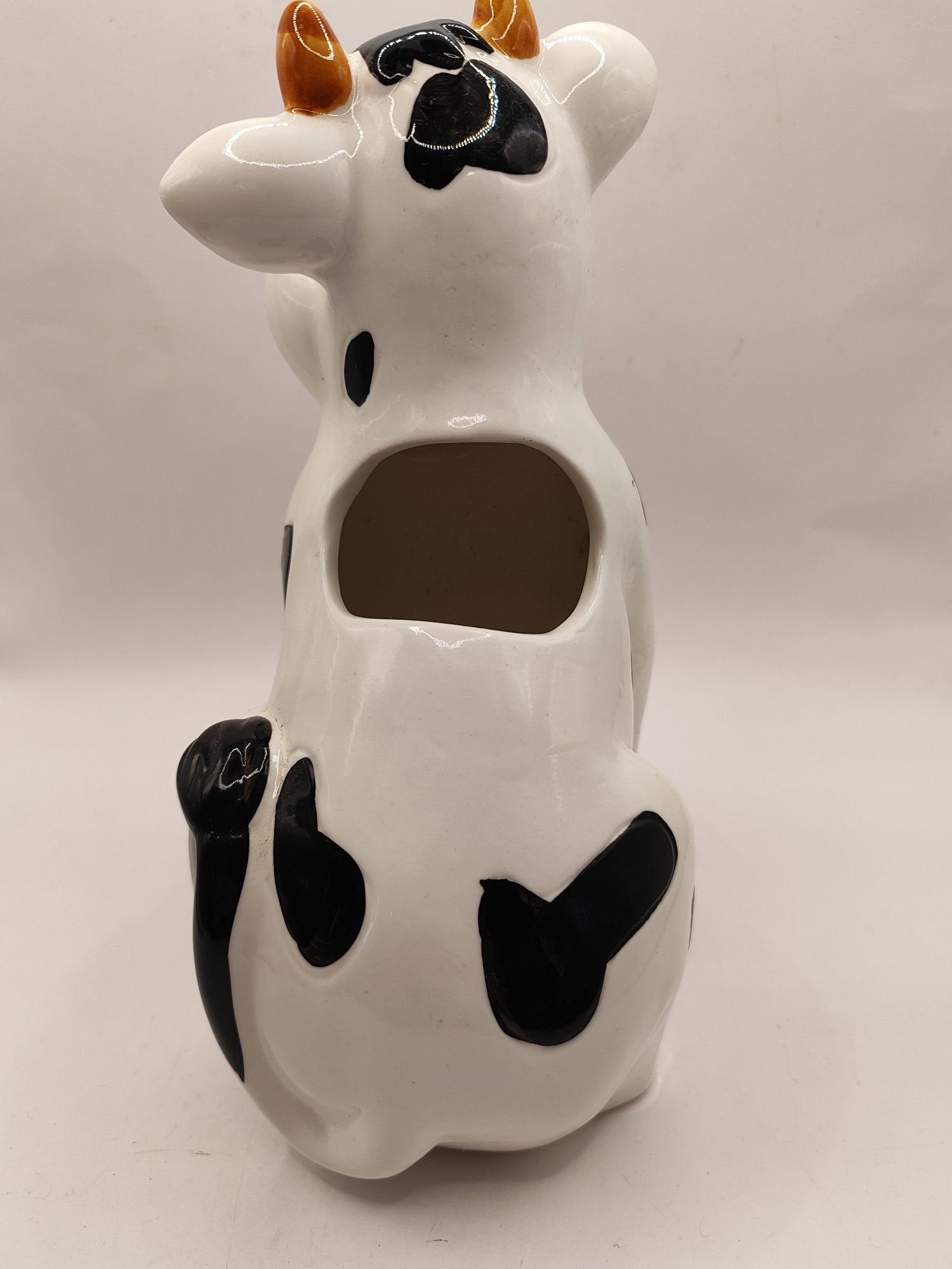 Duża figurka krowa mucia ceramika dekoracja