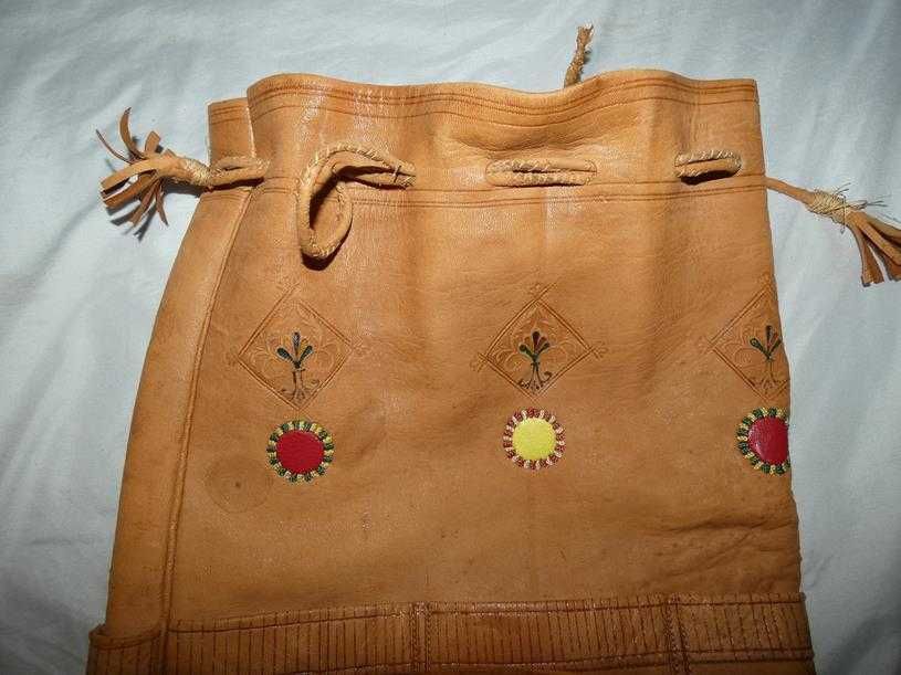 worek skórzany RETRO NATIVE