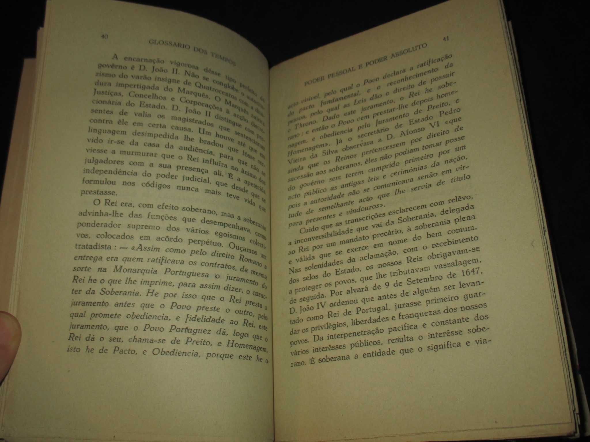 Livro Glossário dos Tempos António Sardinha 1ª edição