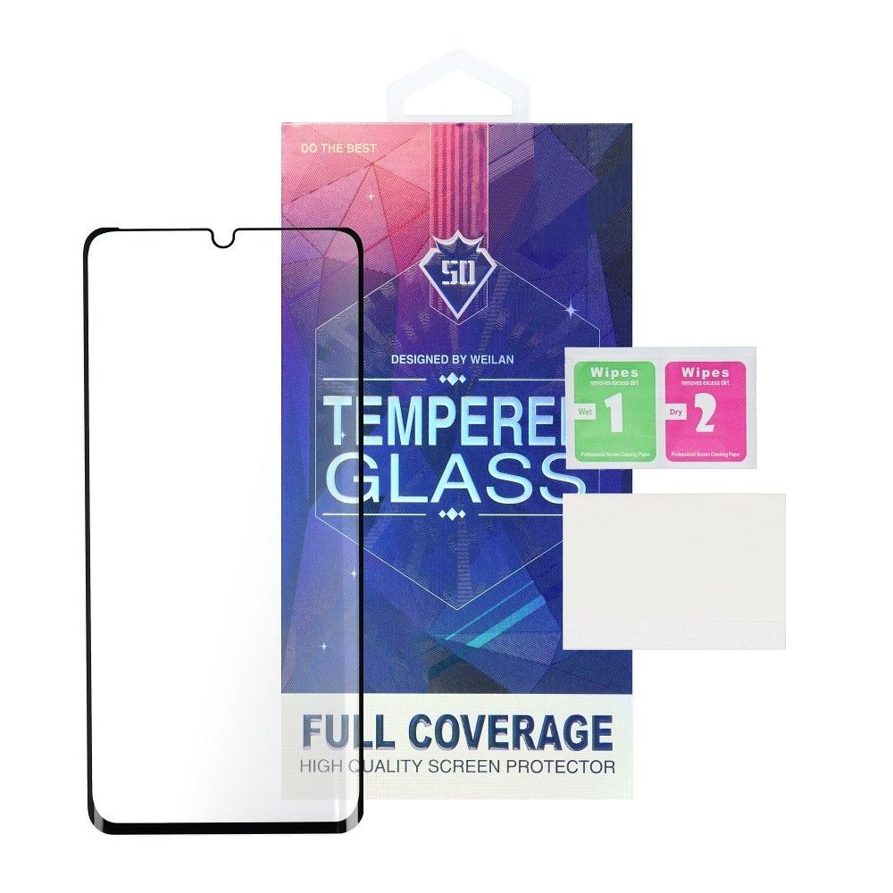 5D Full Glue Tempered Glass - do Samsung Galaxy S22 Ultra (hole) czar