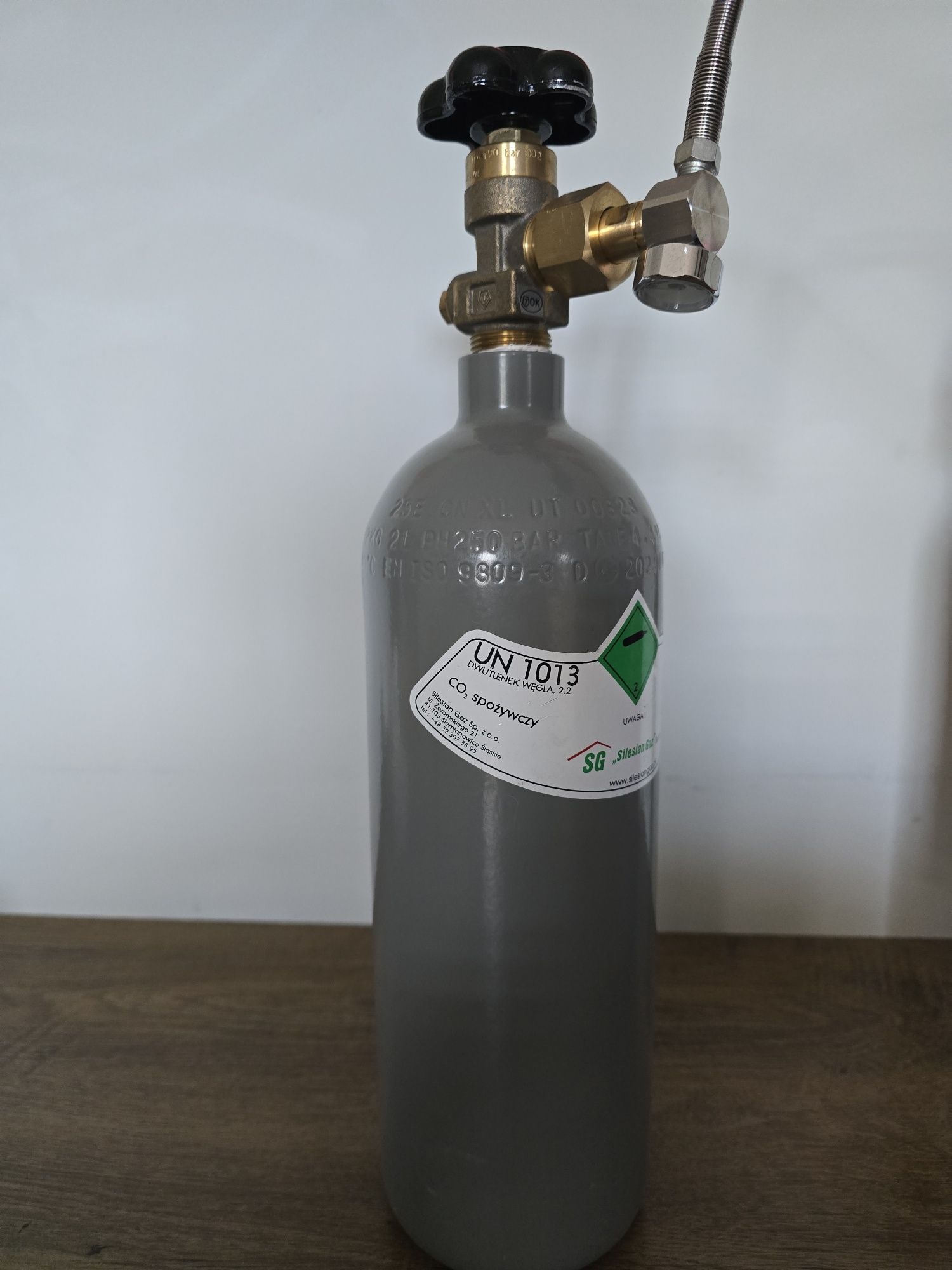 Butla co2 2L do napełniania nabojów soda stream / akwarium
