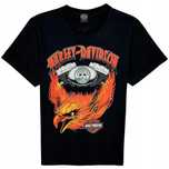 Harley Davidson Vintage Koszulka T-Shirt Męska Nadruk z Przodu i Tyłu