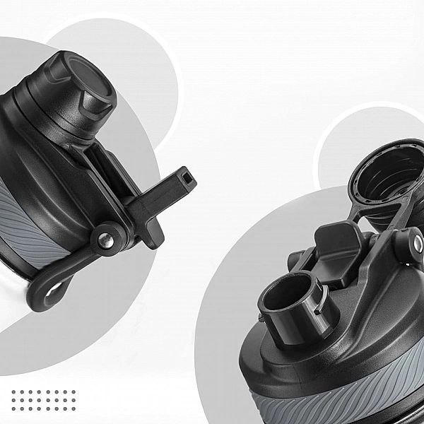 Bidon termiczny Rockbros rowerowy na napoje 530 ml - czarny