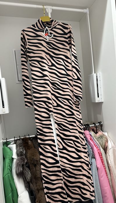 Sukienka welurowa Zebra La..mu moda