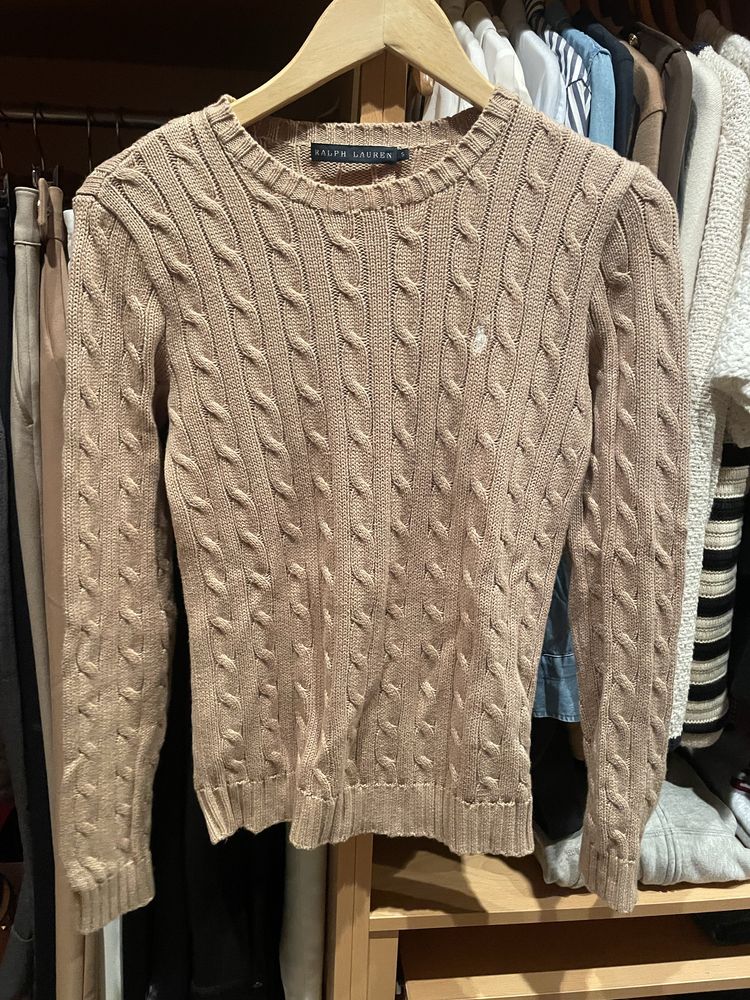 Camisola tranças Ralph Lauren.