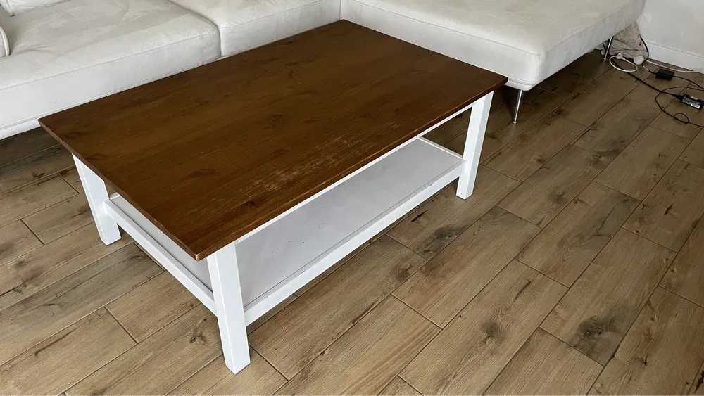 Stolik kawowy IKEA Hemnes biały/szary/czarny r.118x75x46cm-dostawa gr