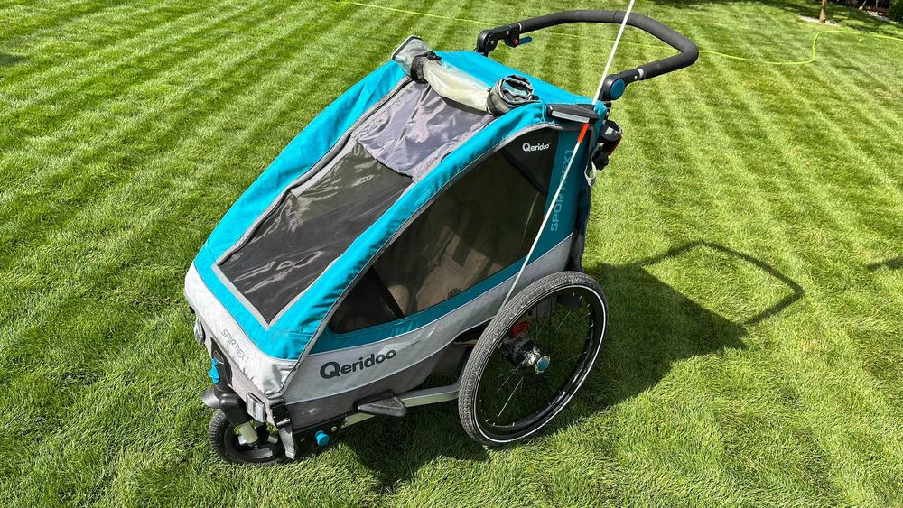 Queridoo Sportrex 1 - przyczepka rowerowa stan bdb