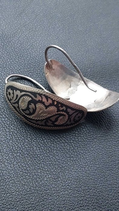 Серьги, кульчики, броши, кулон серебро винтаж