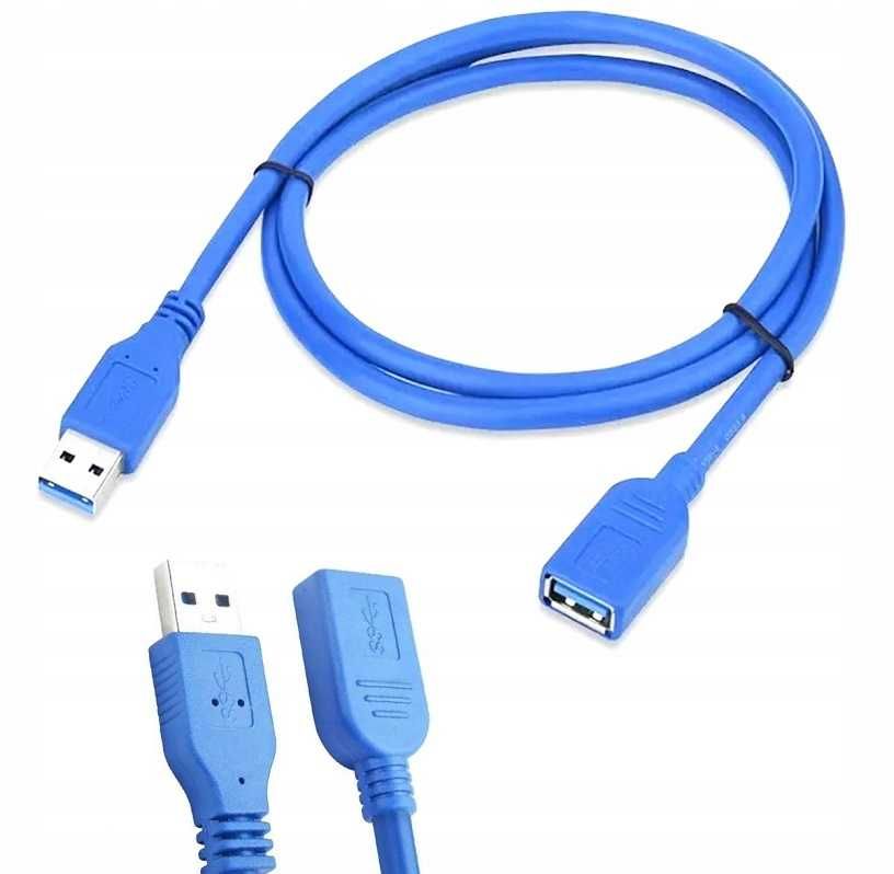 Przedłużacz Kabel AM-AF szybki USB 3.0 1,5m Ekranowany * Video-Play