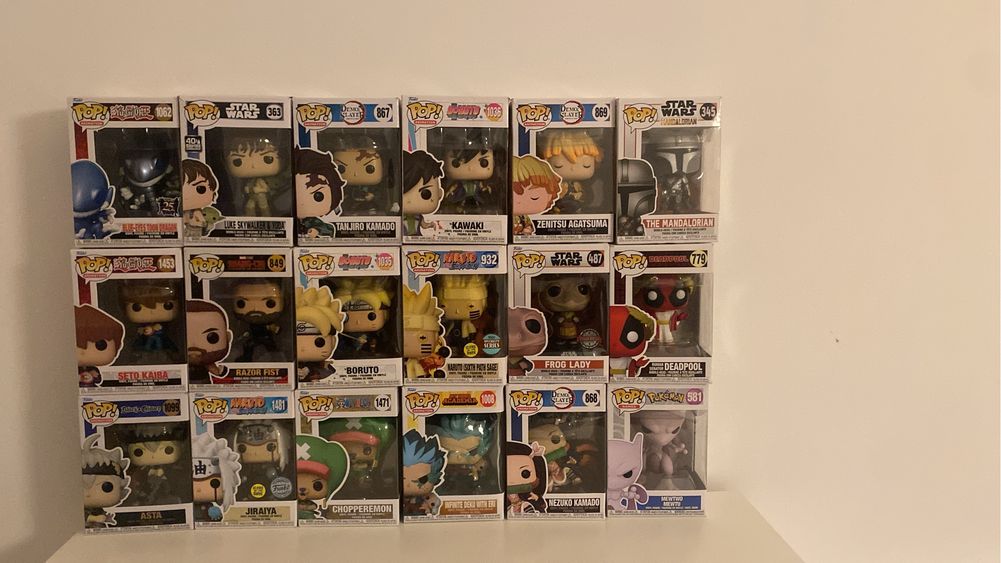 Funko pops com caixa
