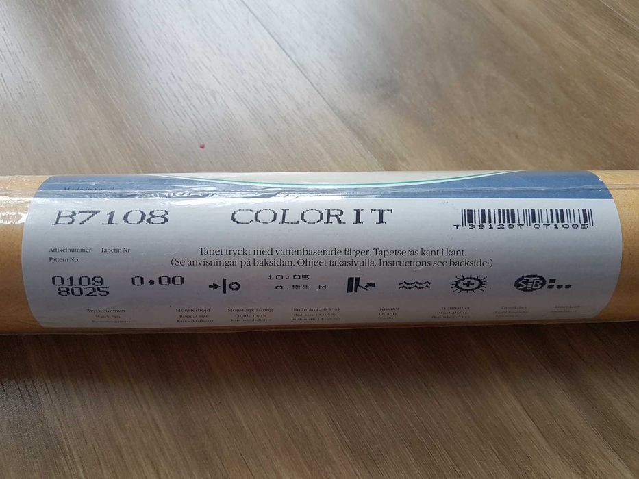 Nowa Tapeta Boras Tapeter Tapeta Szwedzka kolor żółty 2xrolka 10x0,53m