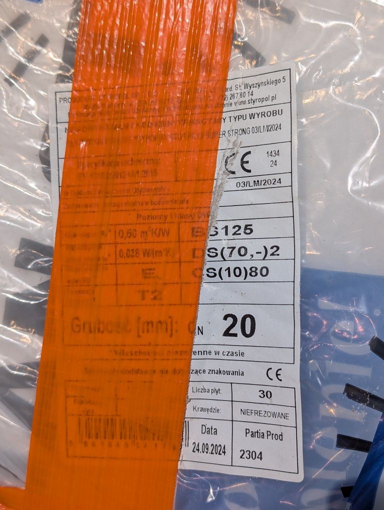 Styropian stb eps80 ocieplenie 27 szt 20mm gr