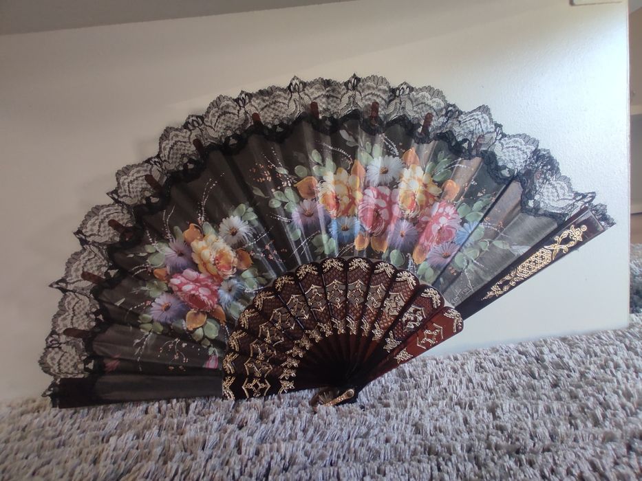 Leques e ganchos cabelo