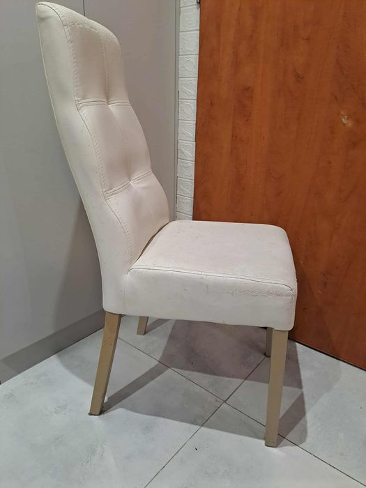 Krzesła skórzane 6 sztuk