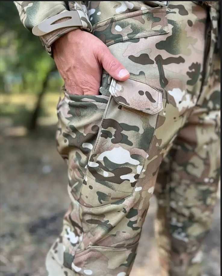Костюм Softshell Чоловічий тактичний одяг Військова форма Олива Койот.