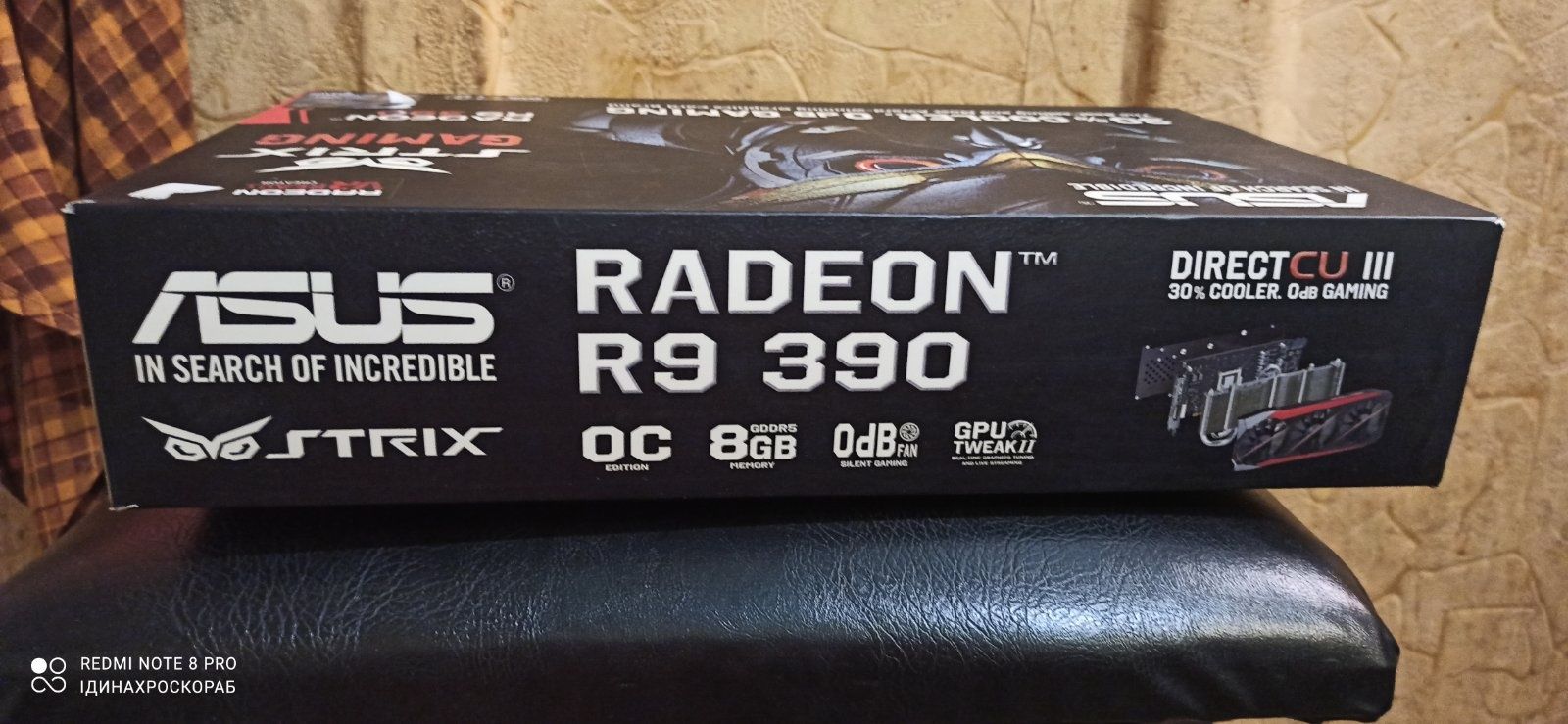 Видеокарта Asus Radeon R9 390 8gb