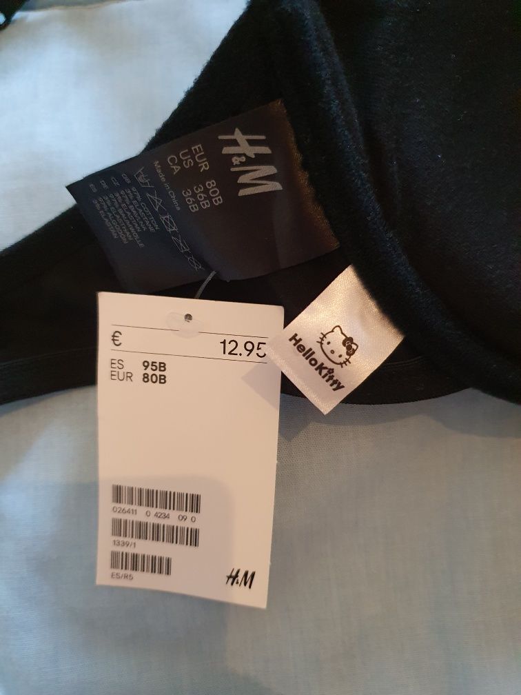 Soutien 36B H&M Hello Kitty e Snoopy (Novos a estrear/ com etiqueta)