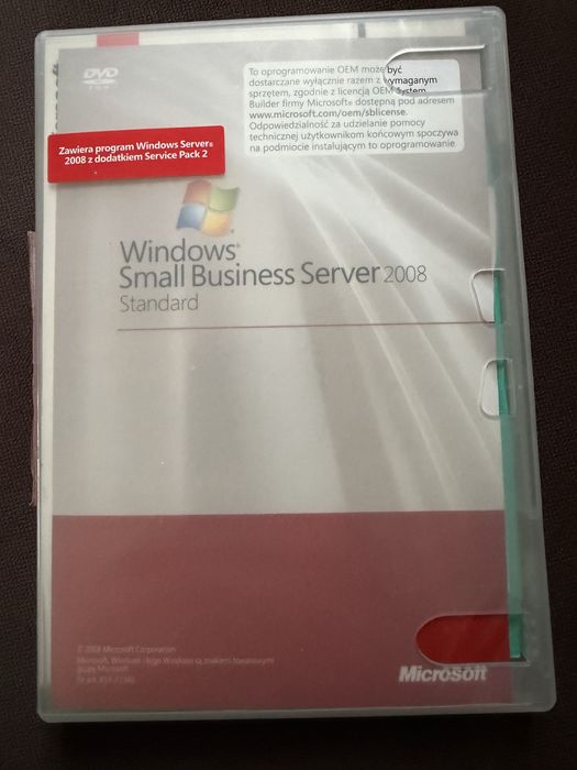 Windows Small Busines Server 2008 i MS SQL Servers 2008 Standard
