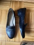 Półbuty loafersy Bata skóra naturalna czarne 40