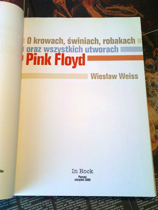 Książka. Wiesław Weiss „O (…) wszystkich utworach Pink Floyd”