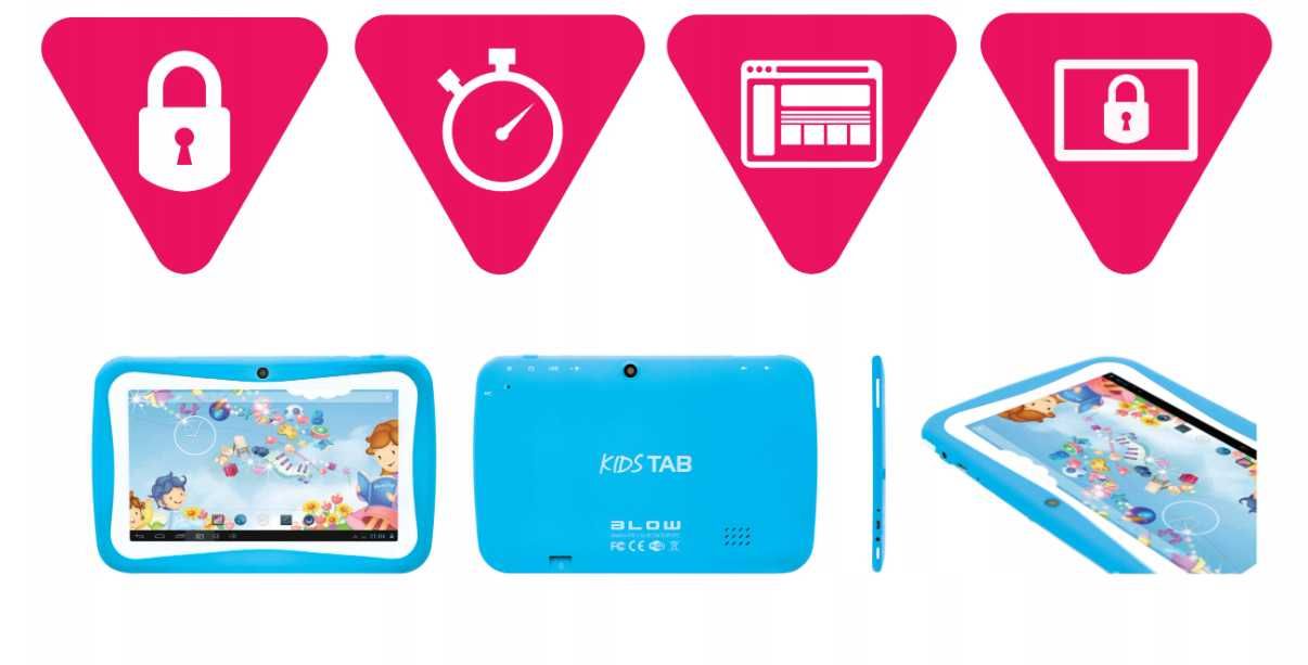 Nowoczesny Tablet Dla Dzieci Kids Tab 2/32GB Gry Etui Zestaw WYPRZEDAŻ