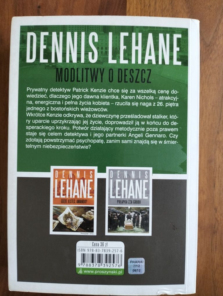 Dennis Lehane Modlitwy o deszcz