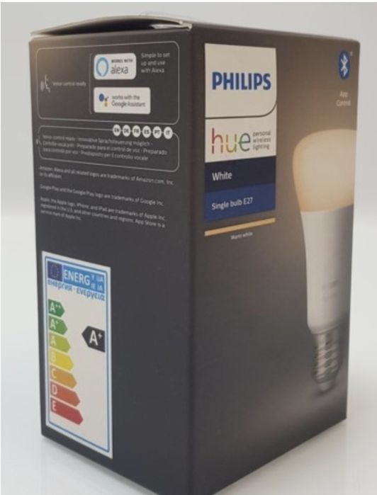 Philips Hue LED White E27 9,5 Watt 2700 Kelvin 806 Lumen