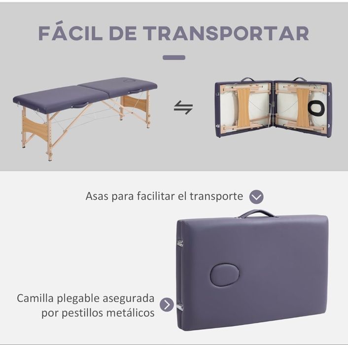 Marquesa de massagem PRETA